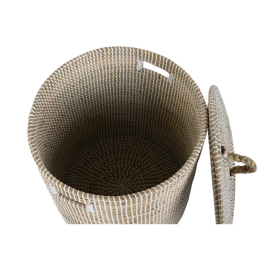 Scatola Decorativa DKD Home Decor Erba di mare (42 x 42 x 48 cm)