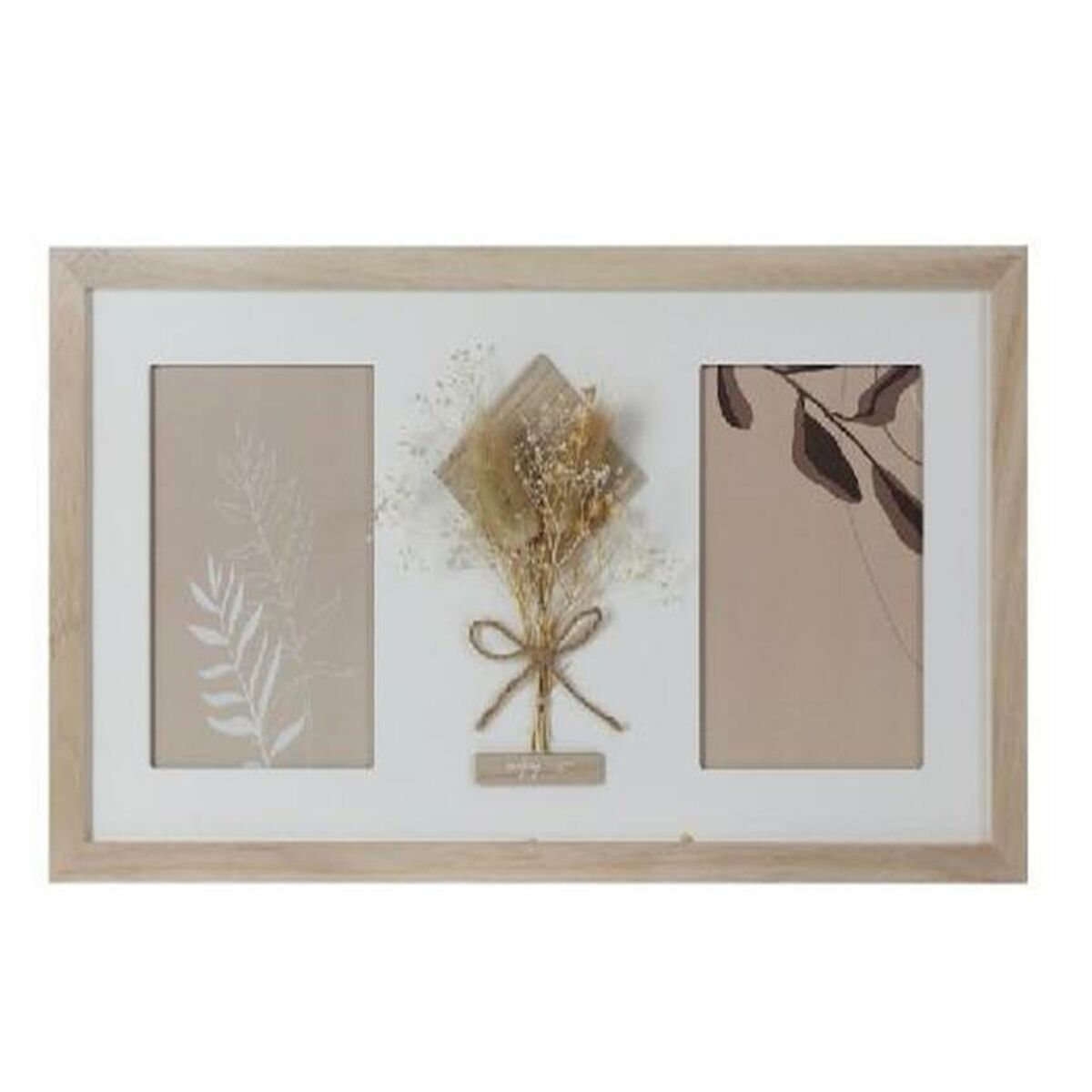 Cornice Portafoto DKD Home Decor Cristallo Naturale Shabby Chic