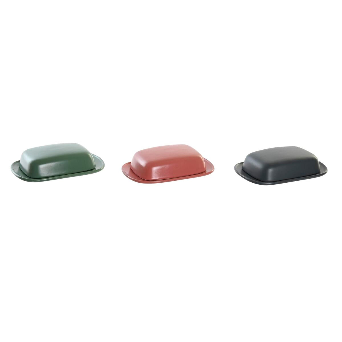 Portaburro DKD Home Decor Gres (19 x 13 x 5 cm) (3 Unità)