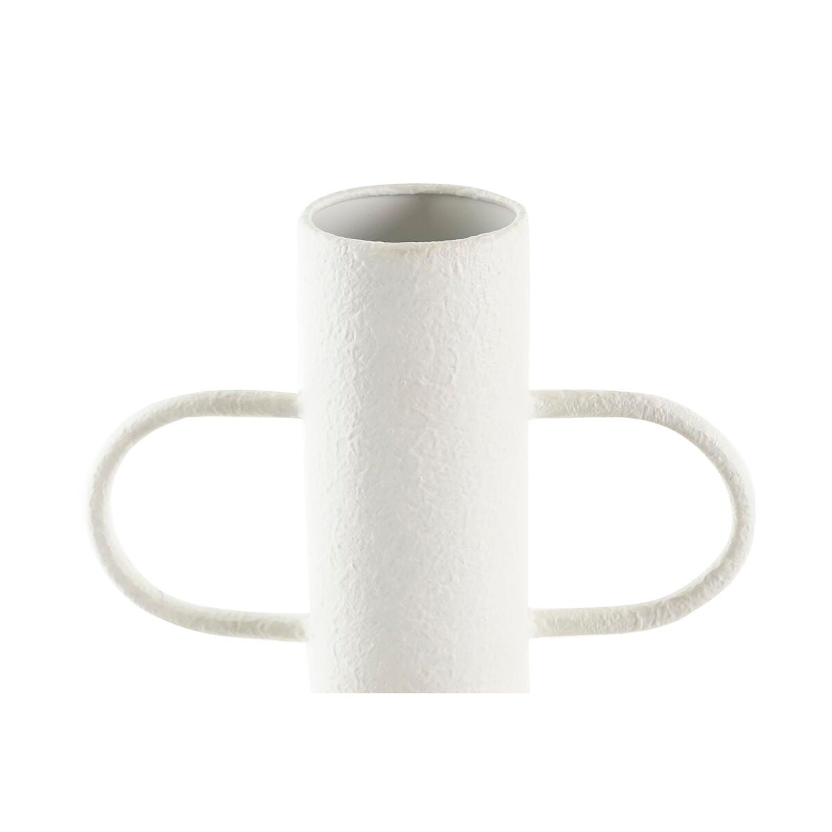 Vaso DKD Home Decor Naturale Metallo Bianco Fibra (20 x 16 x 40 cm)