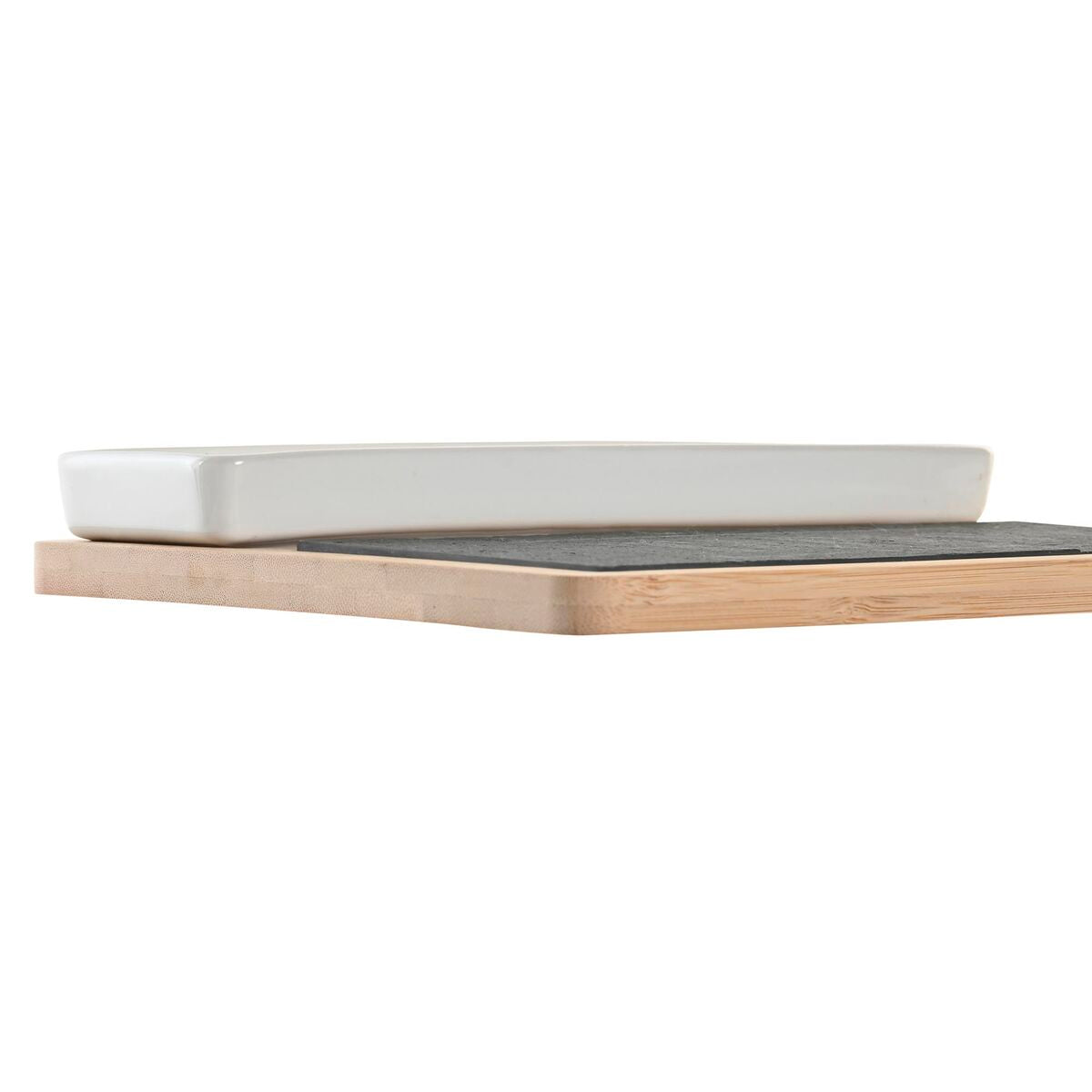 Set da Aperitivo DKD Home Decor Naturale Nero Lavagna (24 x 7 x 2,5 cm)