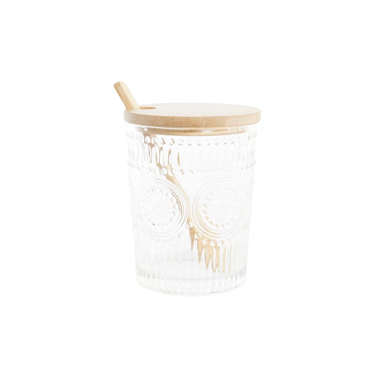 Portazucchero DKD Home Decor Cristallo Bambù Vetro Borosilicato (28 x 10 x 13,5 cm) (300 ml)