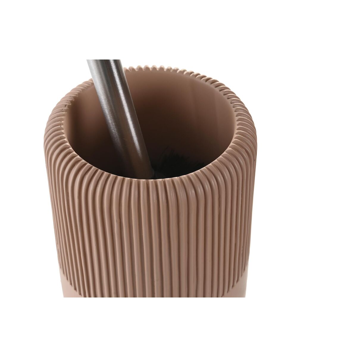 Scopino per il Bagno DKD Home Decor Cemento Terracotta Acciaio inossidabile (11 X 11 X 36,5 CM)
