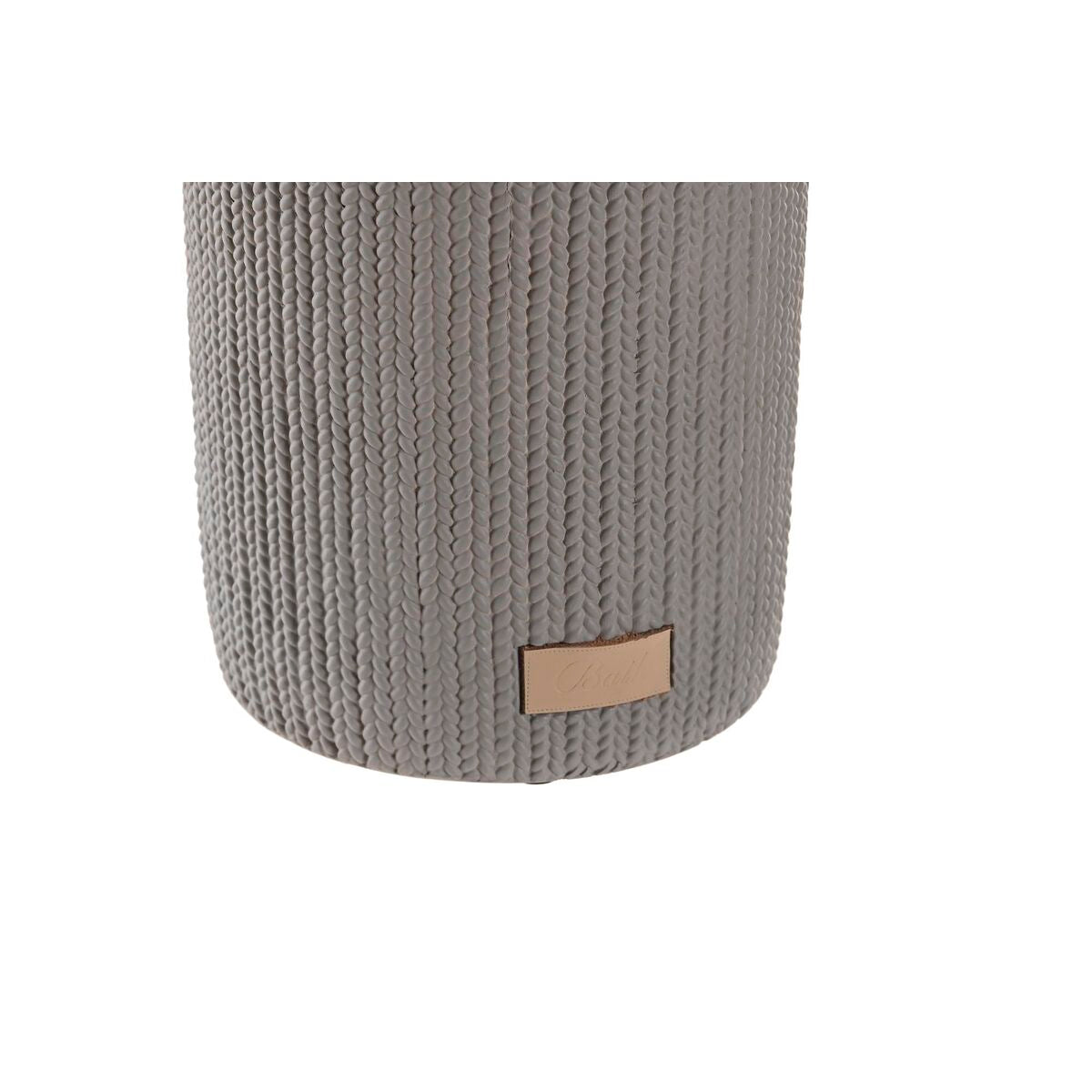 Scopino per il Bagno DKD Home Decor Grigio Cemento Acciaio inossidabile (10 x 10 x 36 cm)