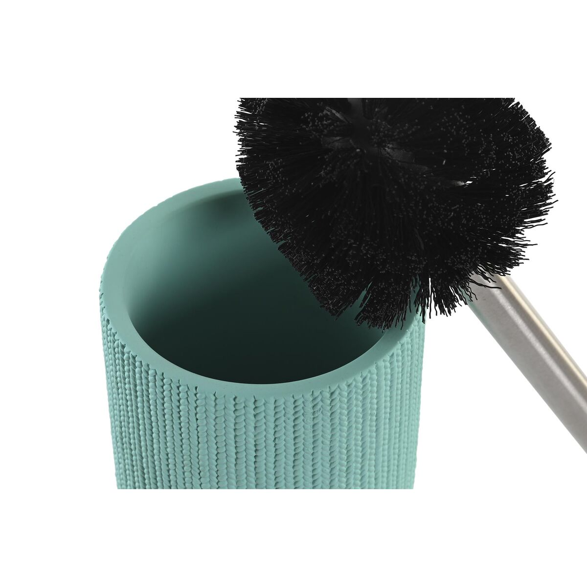 Scopino per il Bagno DKD Home Decor Cemento Acciaio inossidabile Verde (10 x 10 x 36 cm)