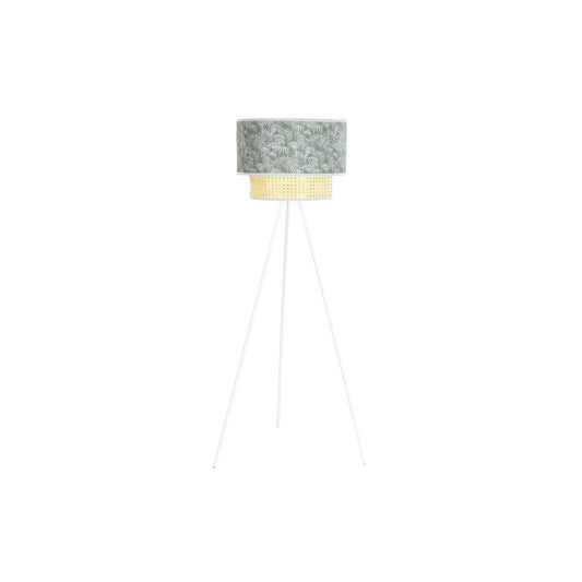Lampada da Terra DKD Home Decor Metallo Poliestere Bianco Verde 220 V 50 W (40 x 40 x 129 cm)