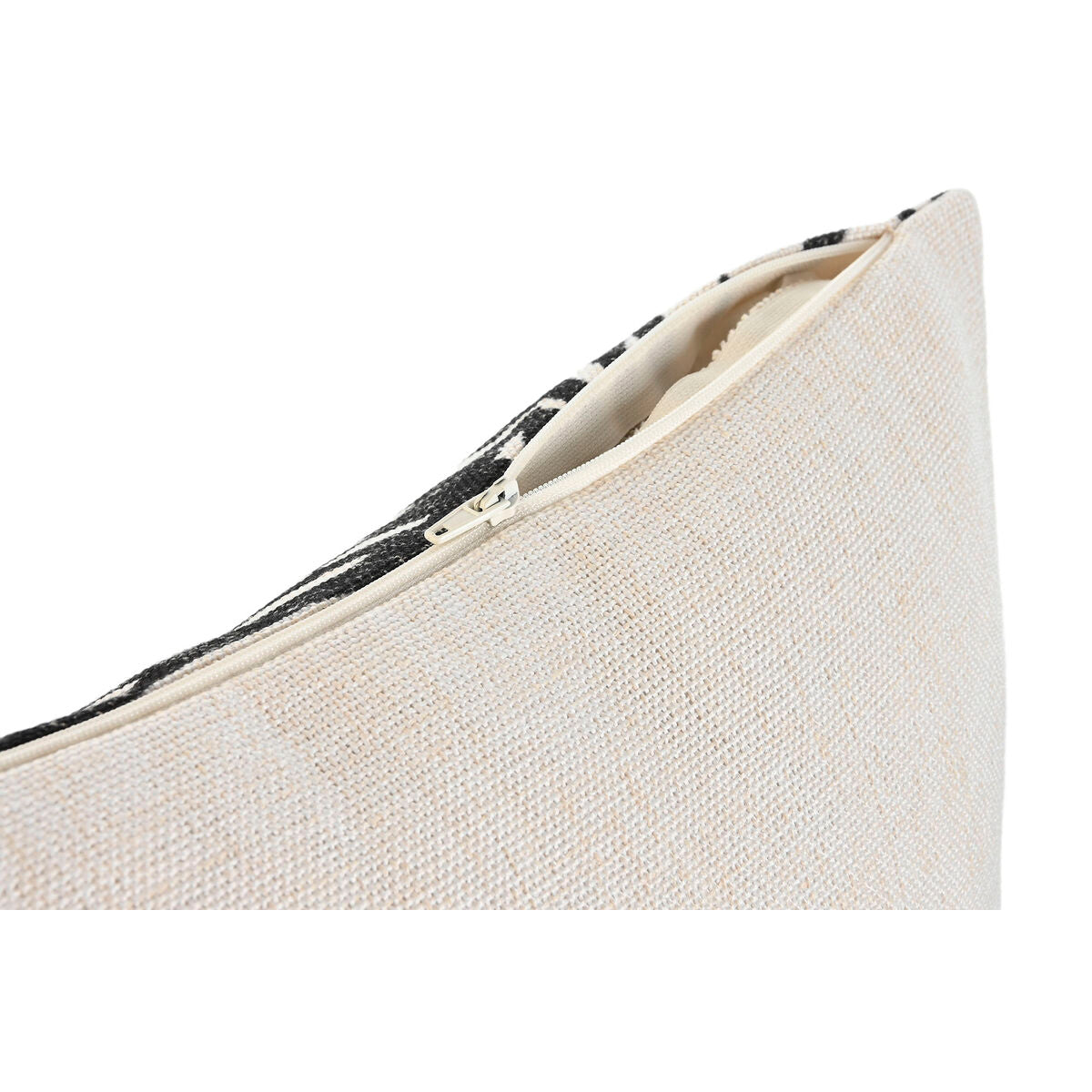 Cuscino Home ESPRIT Bianco Nero Stampato 45 x 15 x 45 cm