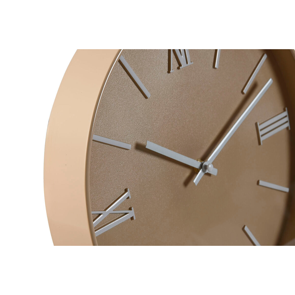 Orologio da Parete Home ESPRIT Azzurro Rosa Senape PVC 30 x 4 x 30 cm (3 Unità)