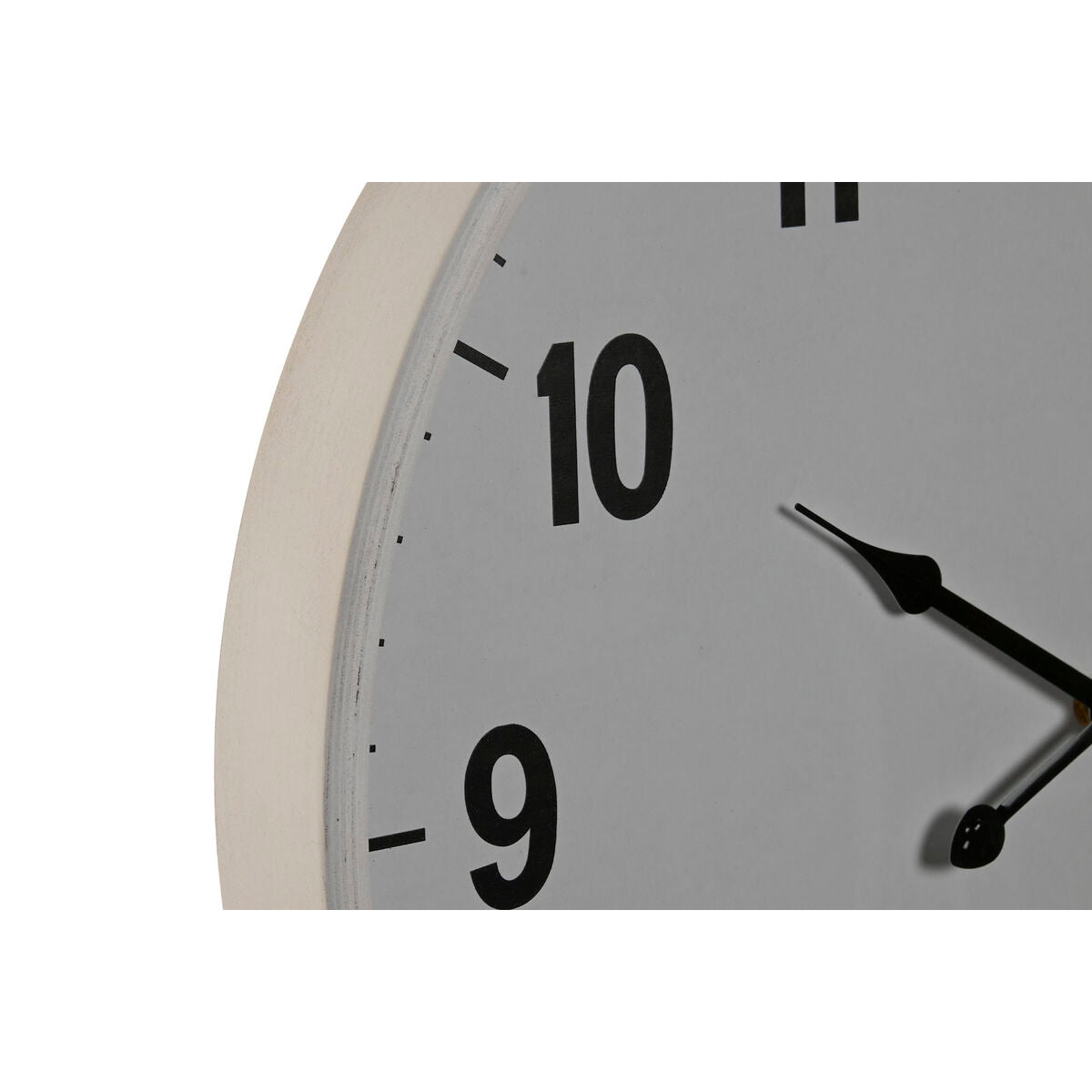 Orologio da Parete Home ESPRIT Bianco Cristallo Legno MDF 53 x 6 x 53 cm (2 Unità)