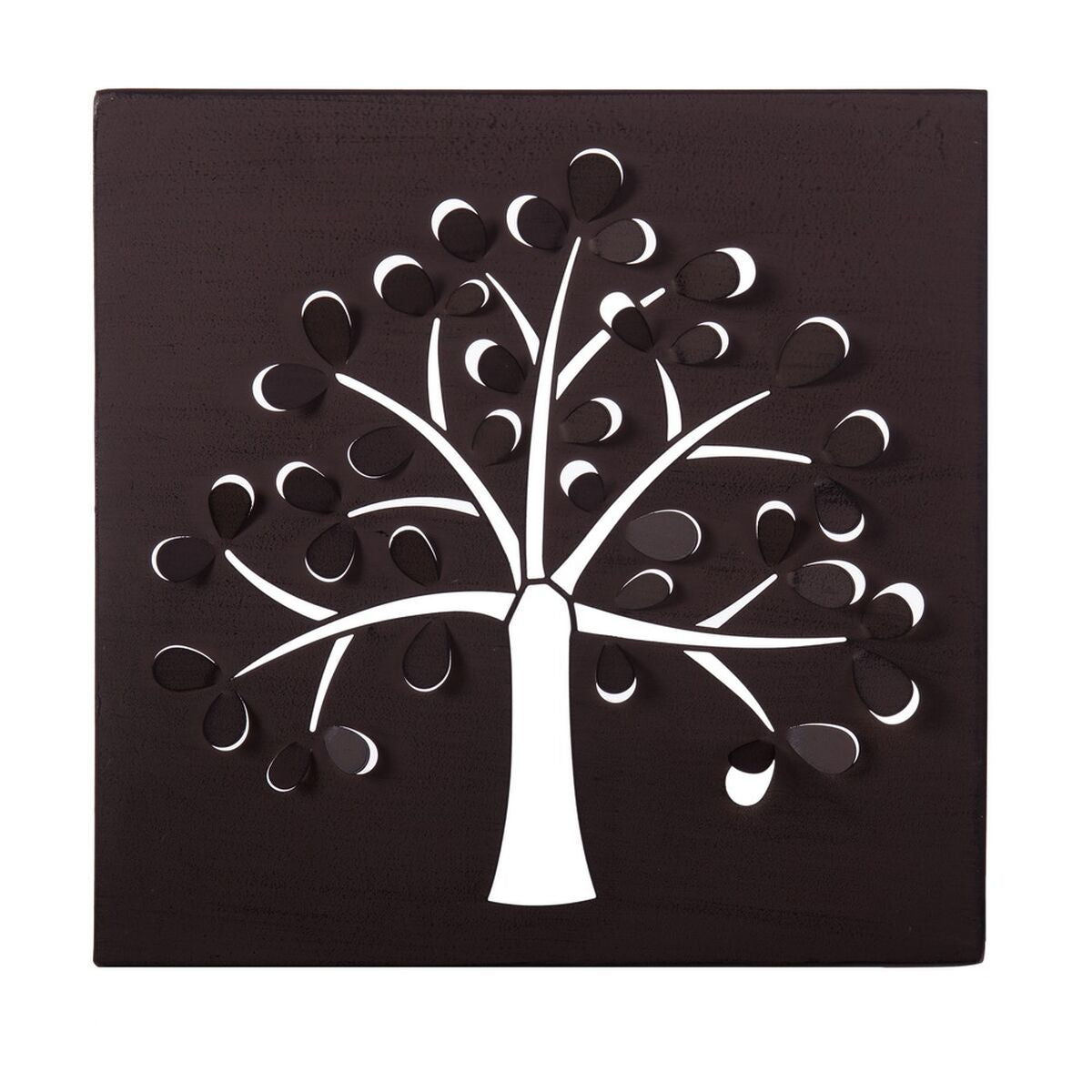 Quadro Albero 29,85 x 2,5 x 29,85 cm Metallo Marrone