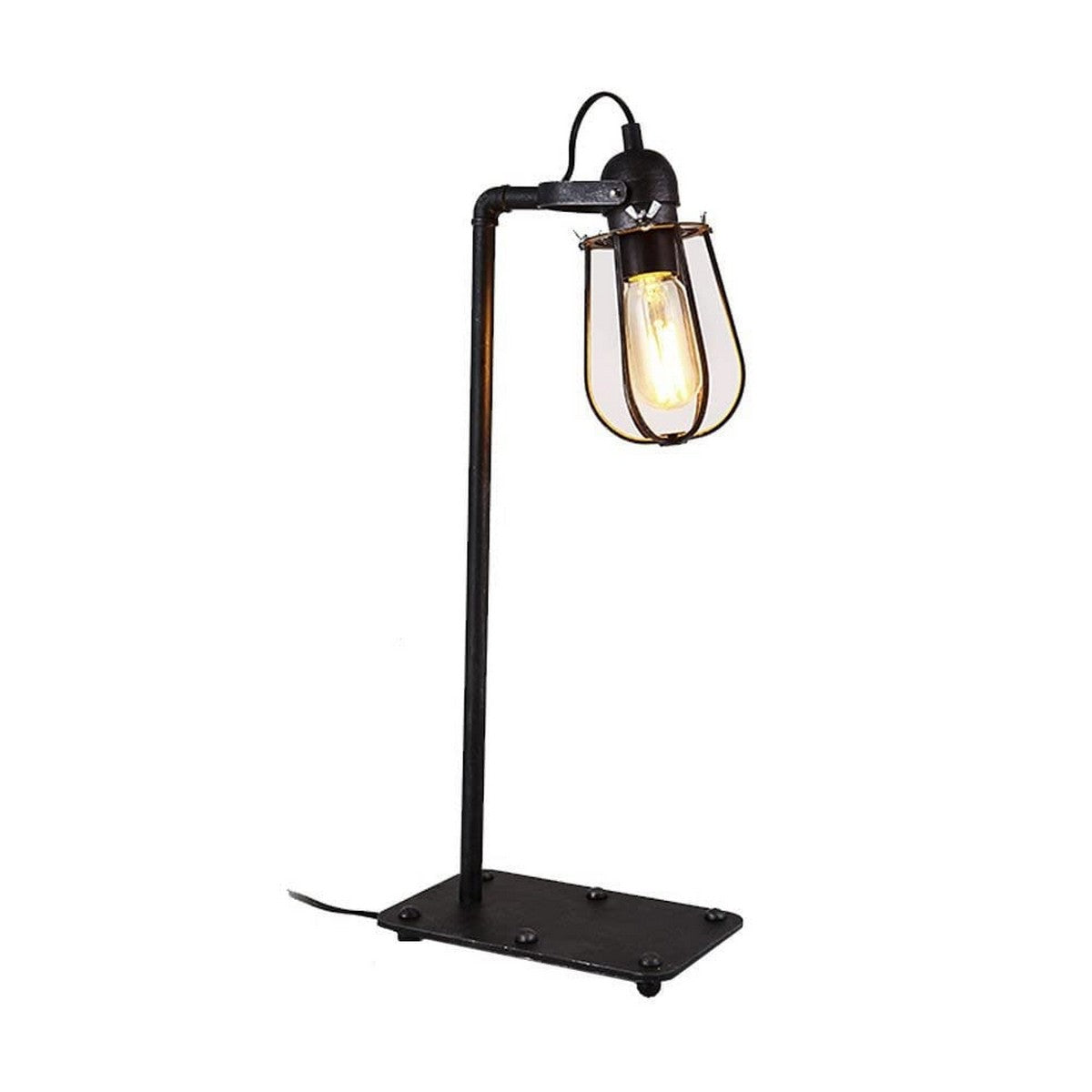 Lampada da tavolo EDM Nero Metallo 60 W (22 x 51 x 13 cm)