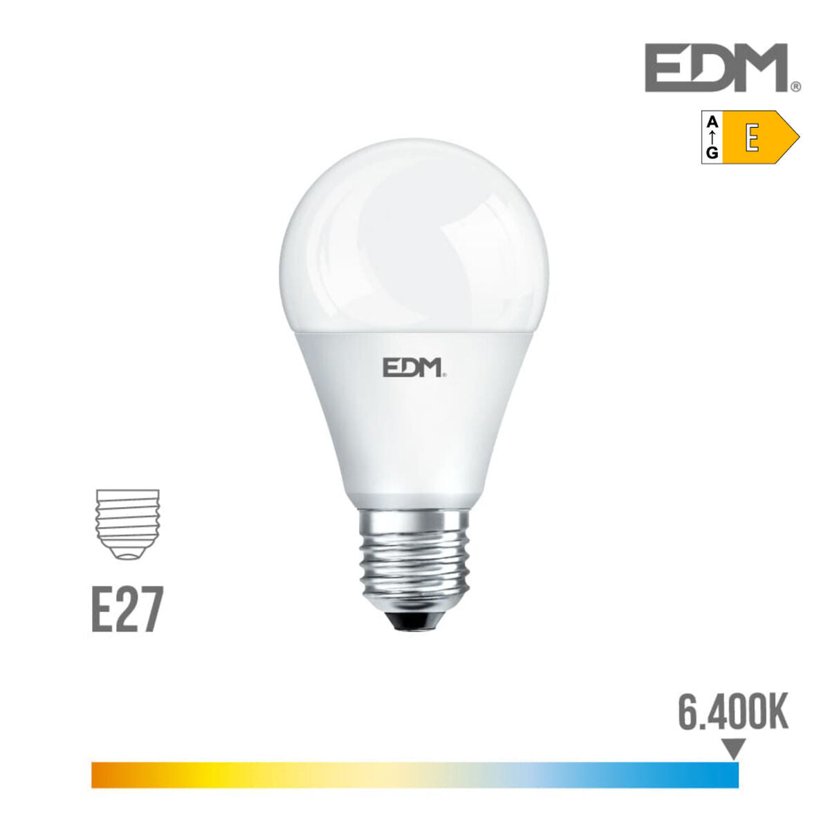 Lampadina LED EDM E27 17 W E 1800 Lm (6400K)