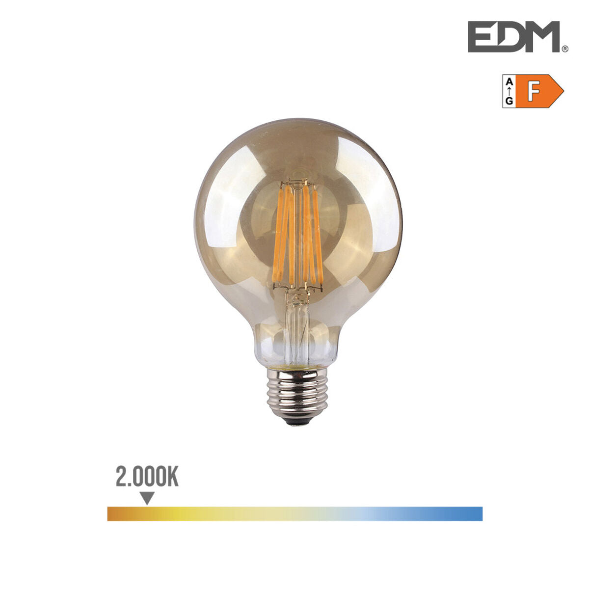 Lampadina LED EDM 8 W E27 A+ 720 Lm (2000 K)
