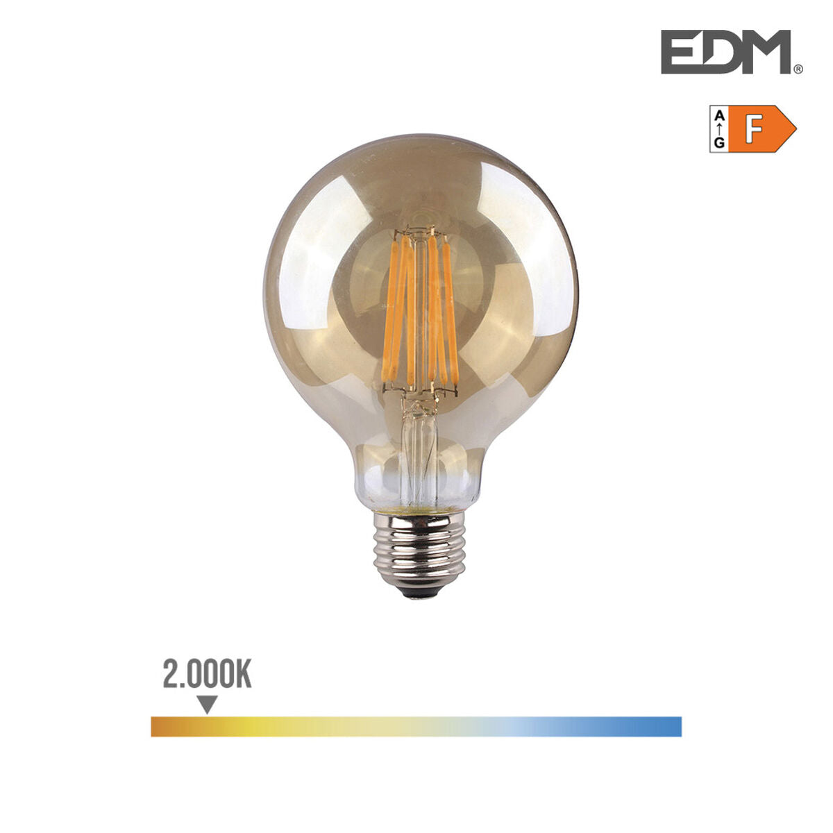 Lampadina LED EDM 8 W E27 F 720 Lm (2000 K)