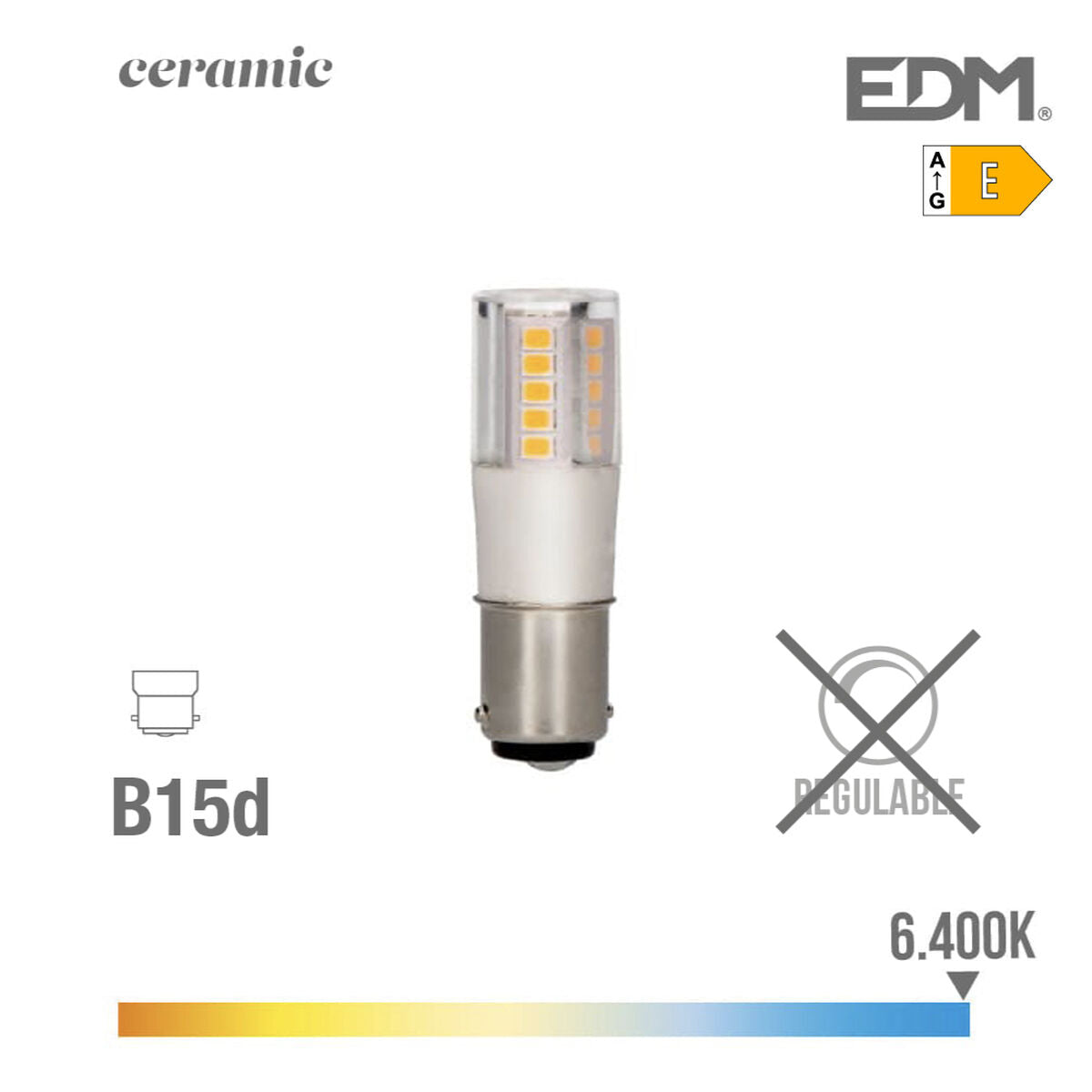Lampadina LED EDM 6 W E 700 lm (6400K)