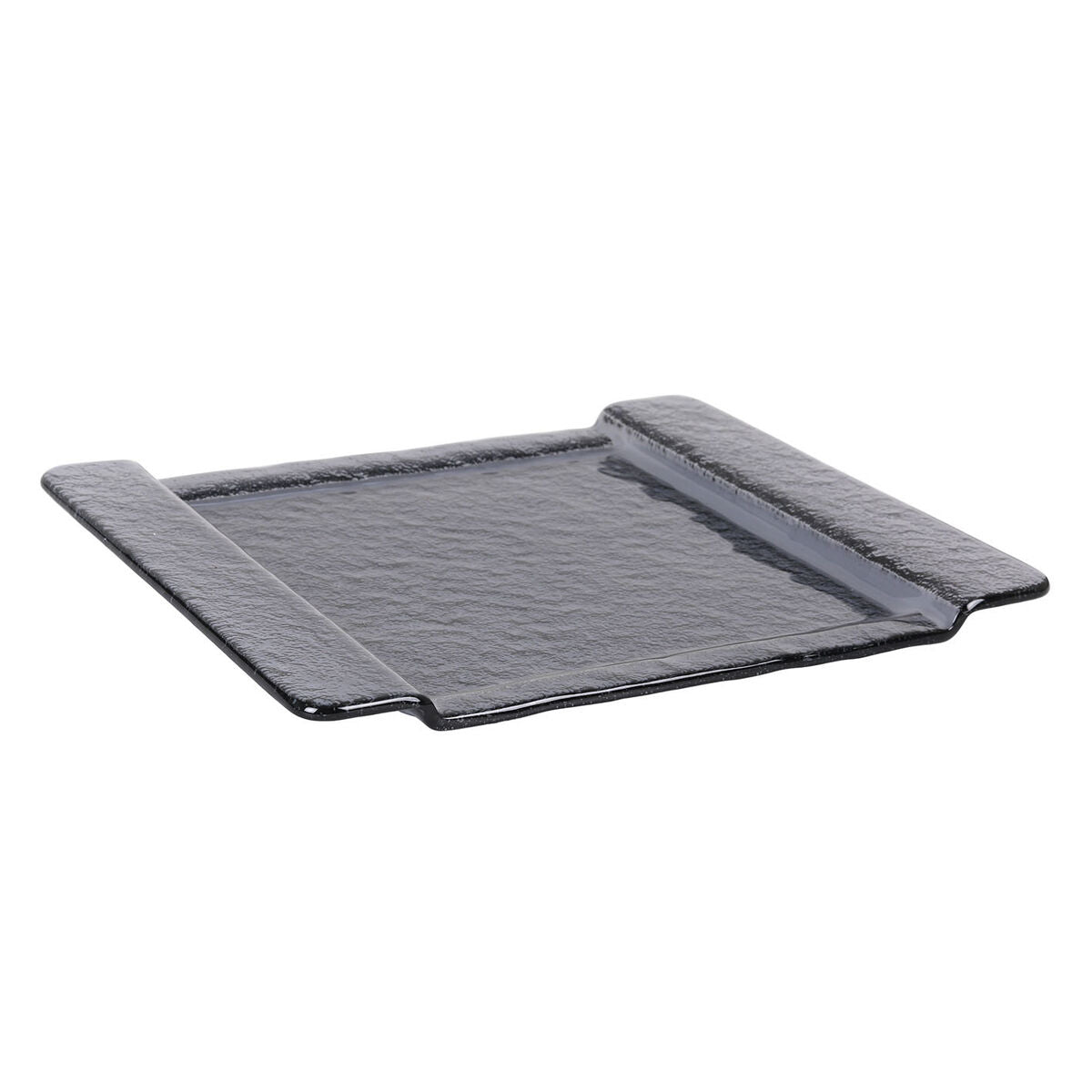 Vassoio 32,5 x 26,5 cm Nero Vetro