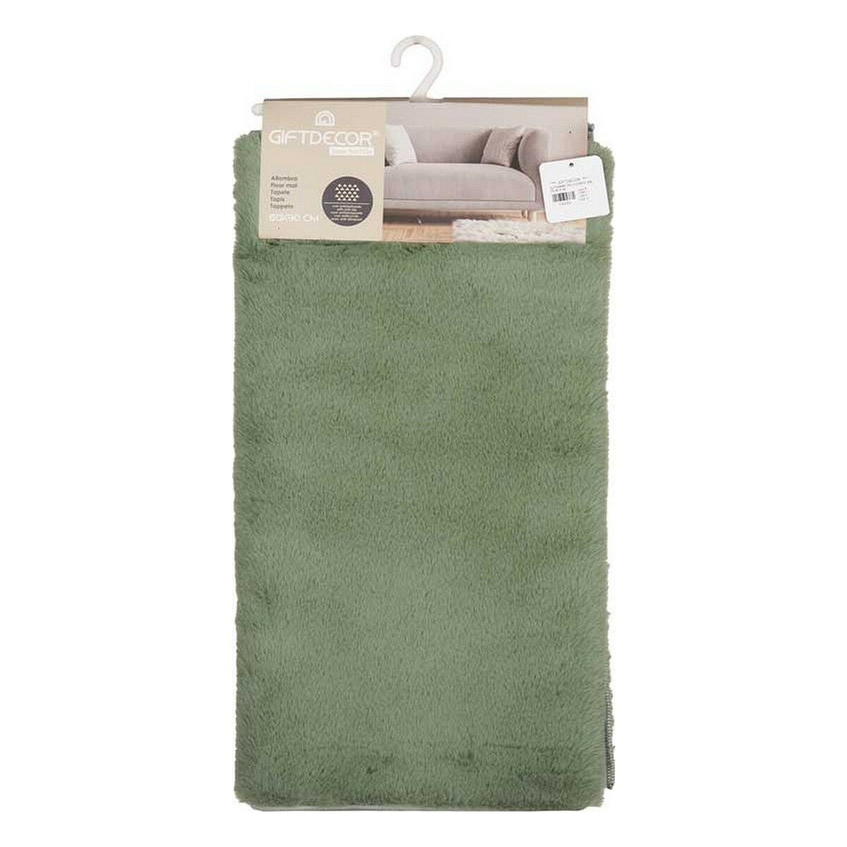 Tappeto Poliestere Verde (90 x 0,25 x 60 cm)