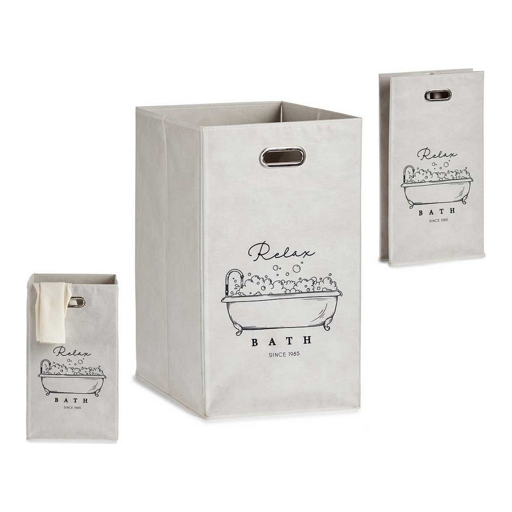 Cesto Relax Bath Pieghevole Poliestere Cartone (35 x 57 x 35 cm)