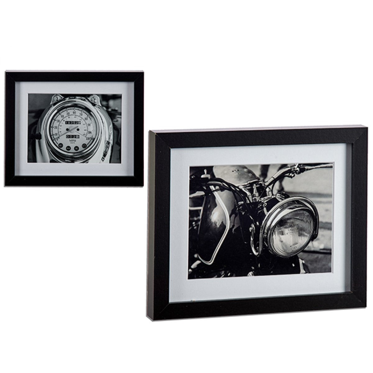 Quadro motocicletta Con cornice Nero Truciolare (23 x 3 x 28 cm)