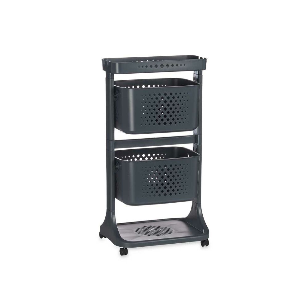 Carrello per Verdure Antracite polipropilene (33 x 81 x 44 cm)