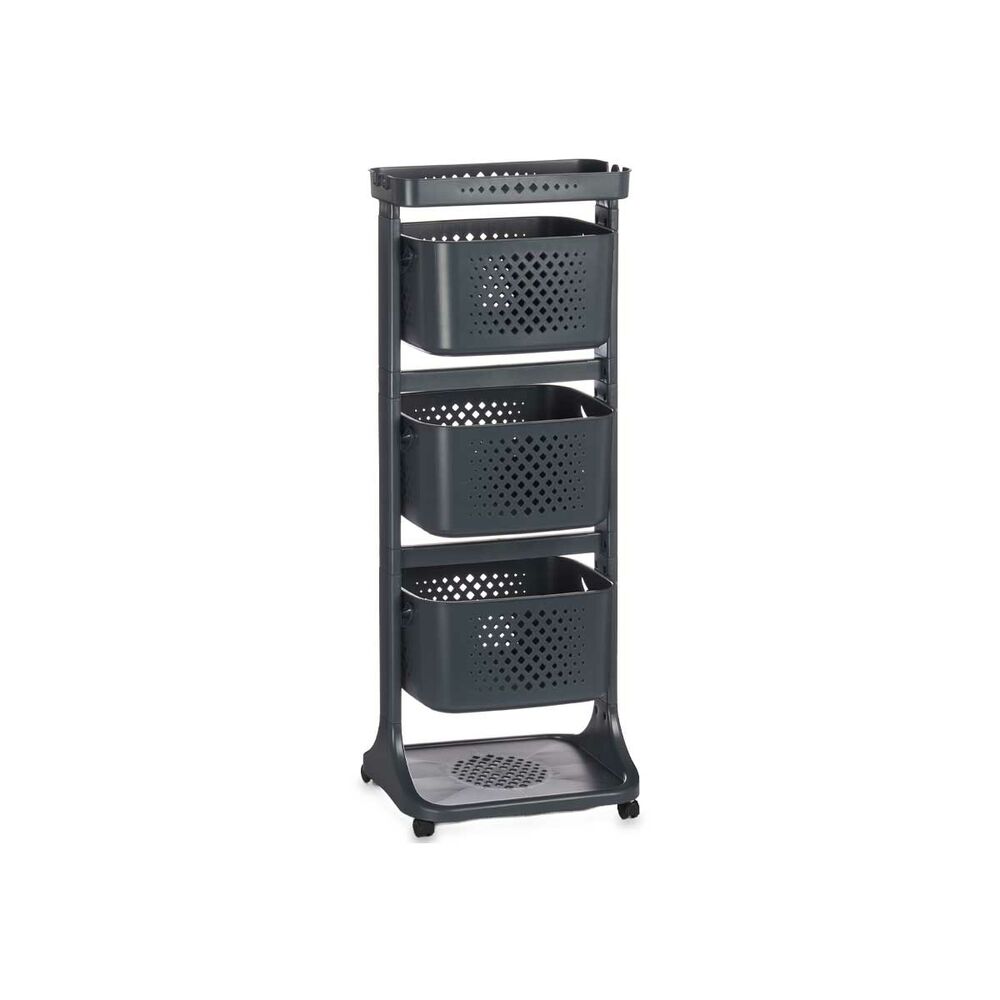 Carrello per Verdure Antracite polipropilene (33 x 112 x 44 cm)