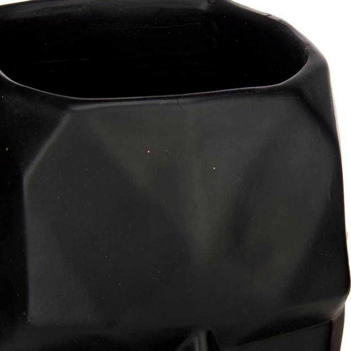 Vaso Viso 3D Nero Poliresina (12 x 24,5 x 16 cm)