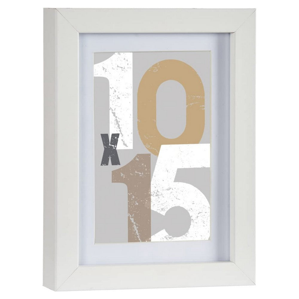 Portafoto da Parete Bianco MDF (16 x 2,5 x 21 cm) (1 pezzi)