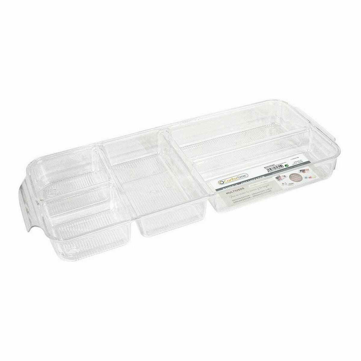 Vassoio Confortime polistirene 45 x 18 x 4,7 cm (12 Unità) (45 x 18 x 4,7 cm)