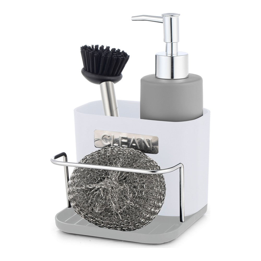 Secchio organizzatore Quttin Grigio Bianco Plastica (13,5 x 12 x 10,8 cm)