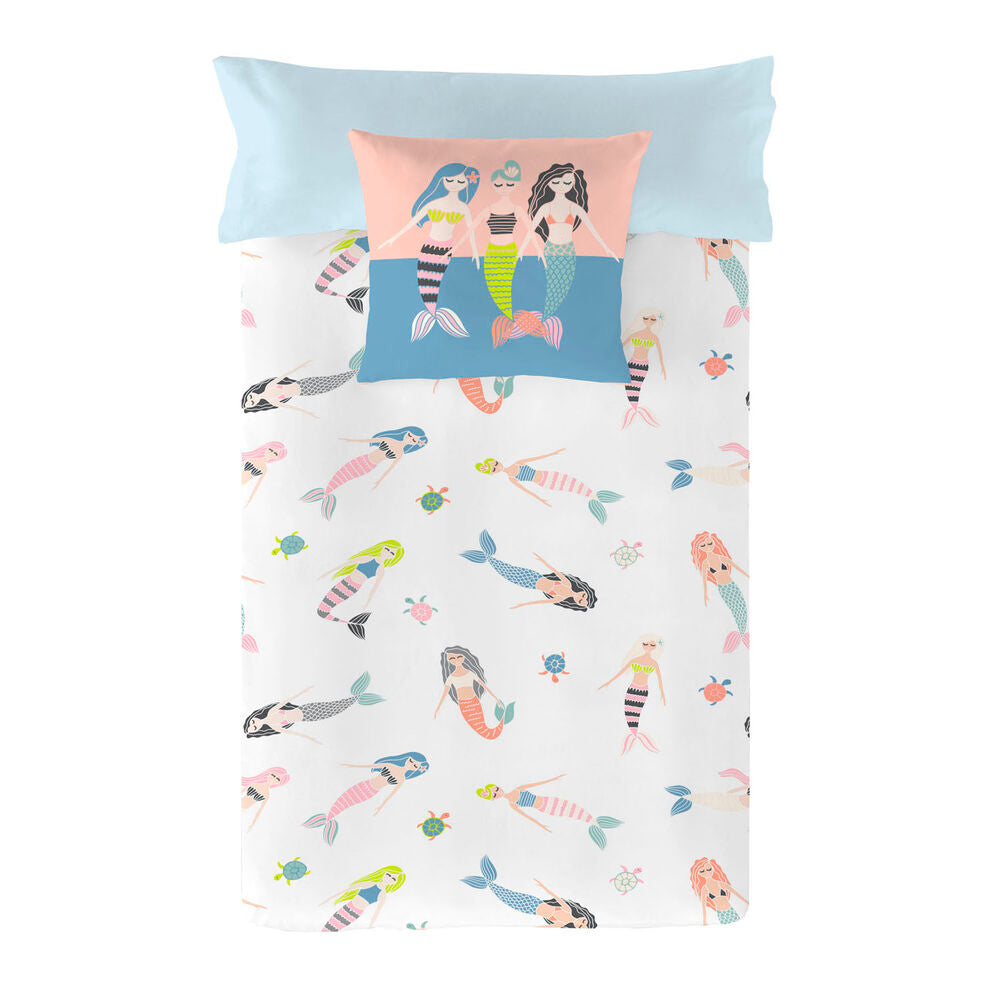Copripiumino Naturals Mermaids (180 x 220 cm) (Singolo)