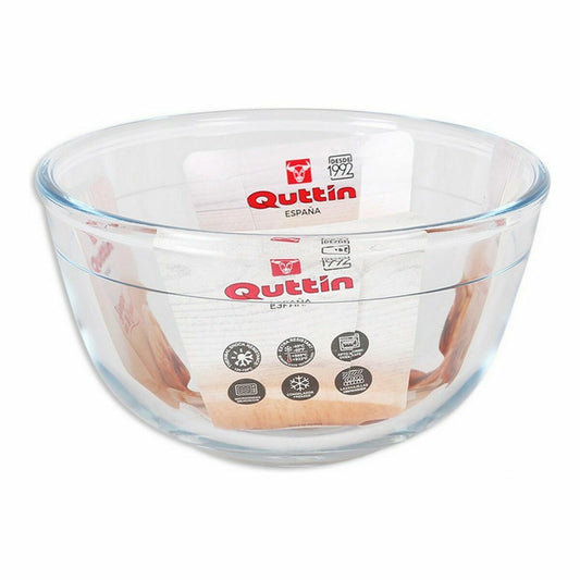 Ciotola per Mescolare Quttin Vetro 820 ml ø 14,6 x 8,1 cm (12 Unità)