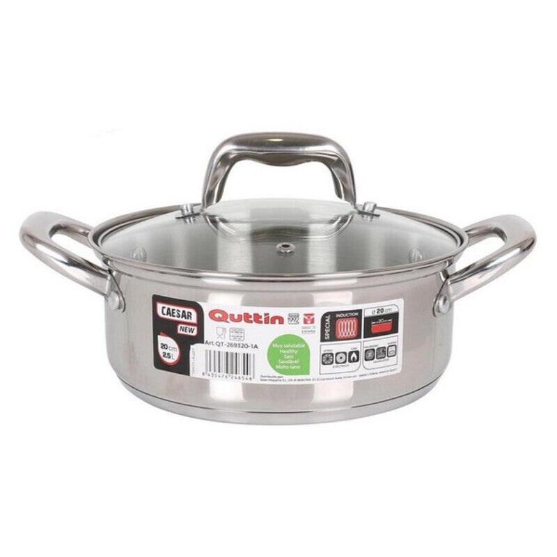 Casseruola Quttin New Caesar Acciaio inossidabile Con coperchio