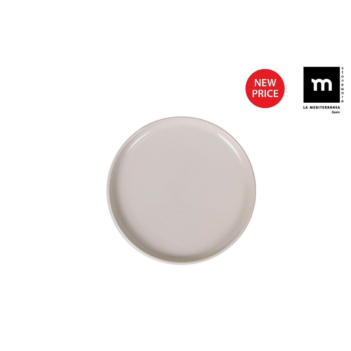 Piatto Piano La Mediterránea Ivory Brillante Ø 27 cm