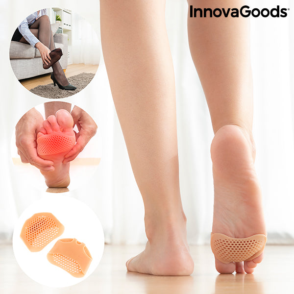 Cuscinetti Metatarsali in Gel di Silicone SilStep InnovaGoods (Pacco da 2)