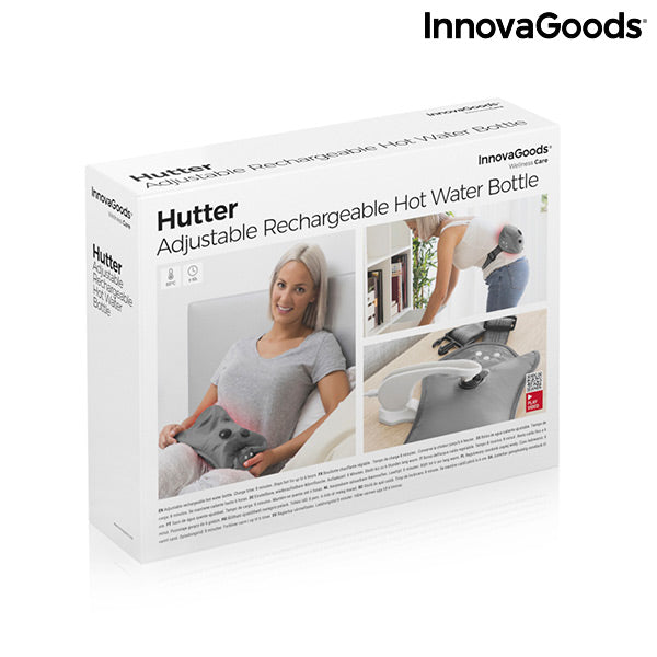 Borsa per acqua calda ricaricabile, regolabile Hutter InnovaGoods 400W Grigio