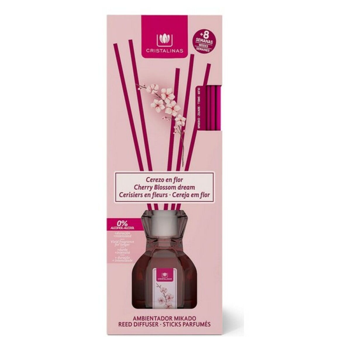 Deodorante per Ambienti Mikado Cristalinas Ciliegio (40 ml)