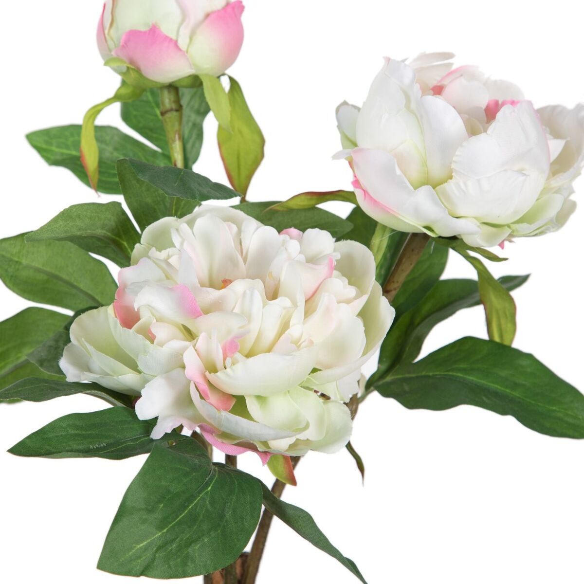 Pianta finta 24 x 20 x 38 cm Crema Peonia