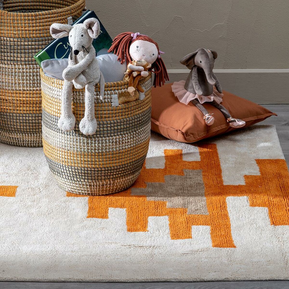 Tappeto per Bambini 135 x 100 cm Cotone