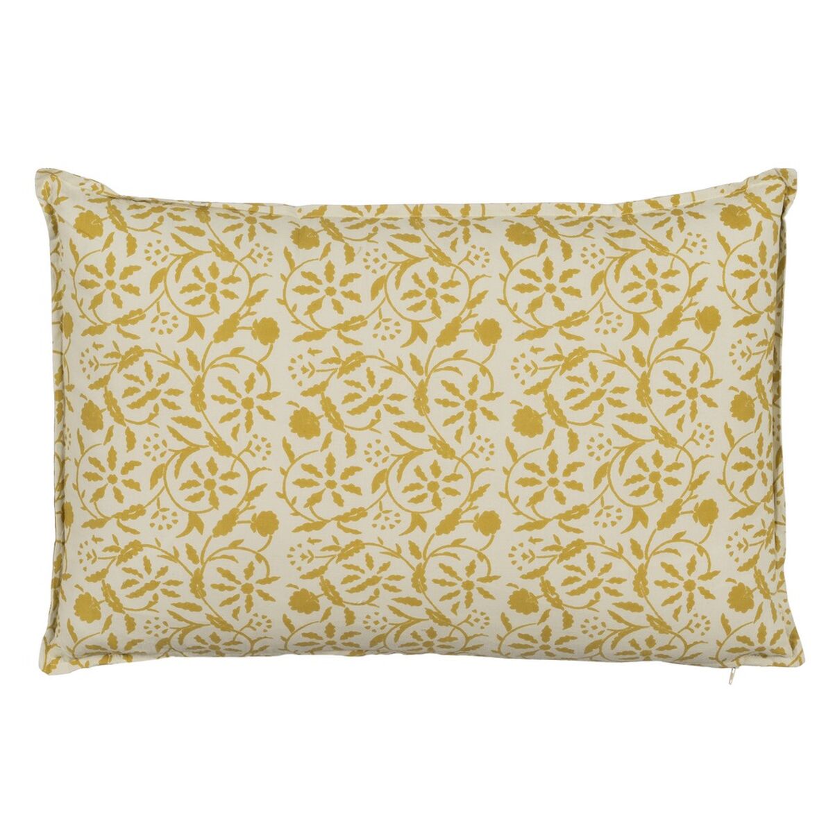 Cuscino Cotone Beige Senape 60 x 40 cm