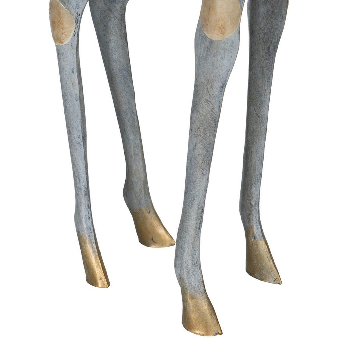 Statua Decorativa Grigio Dorato Giraffa 27 x 12 x 100 cm