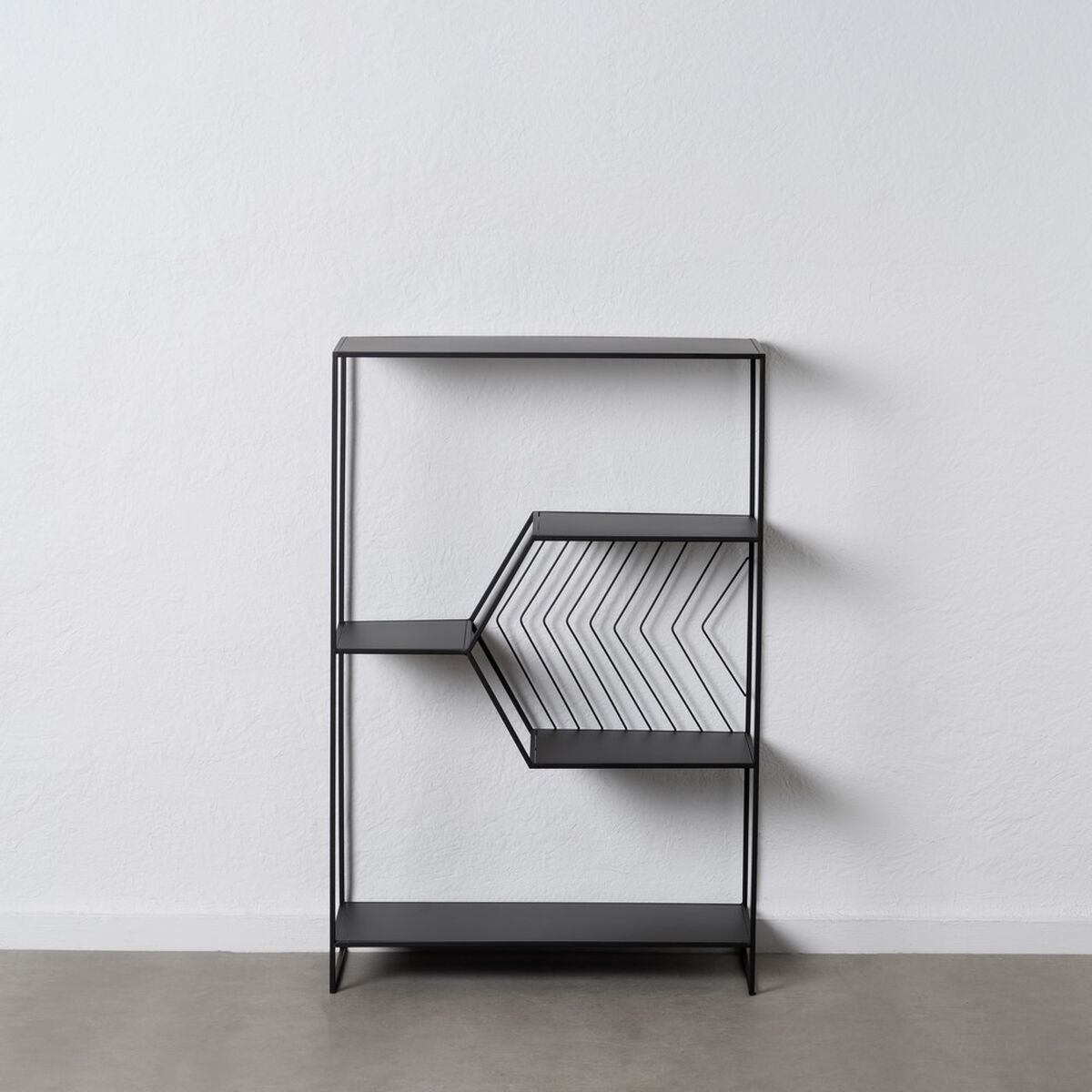 Scaffale Nero Ferro 80 x 35 x 120 cm