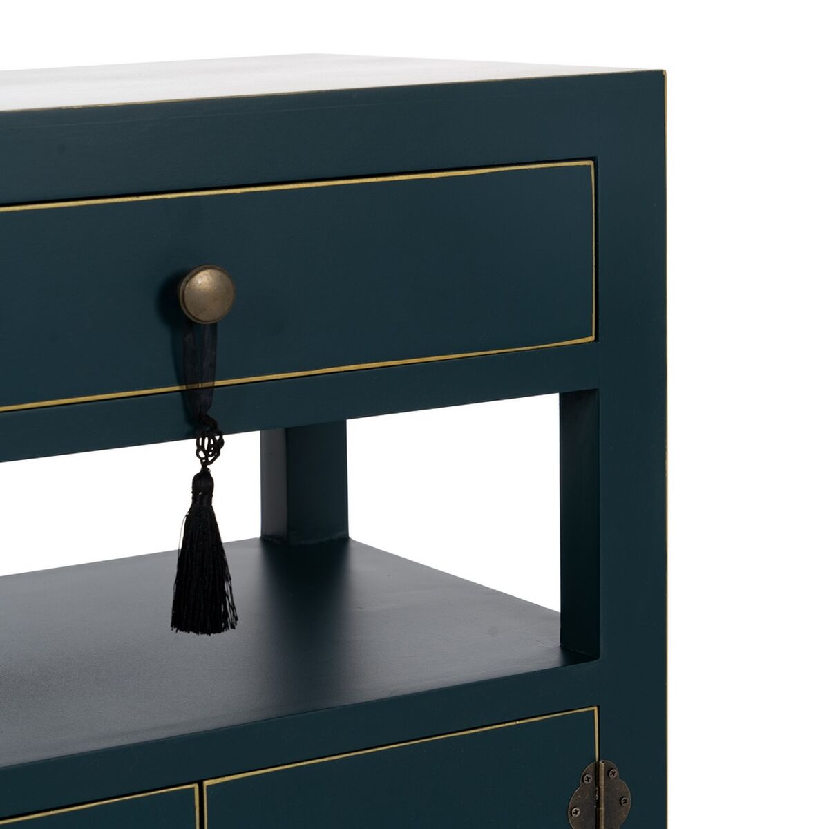 Comodino ORIENTE Azzurro Legno MDF 50 x 40 x 66 cm