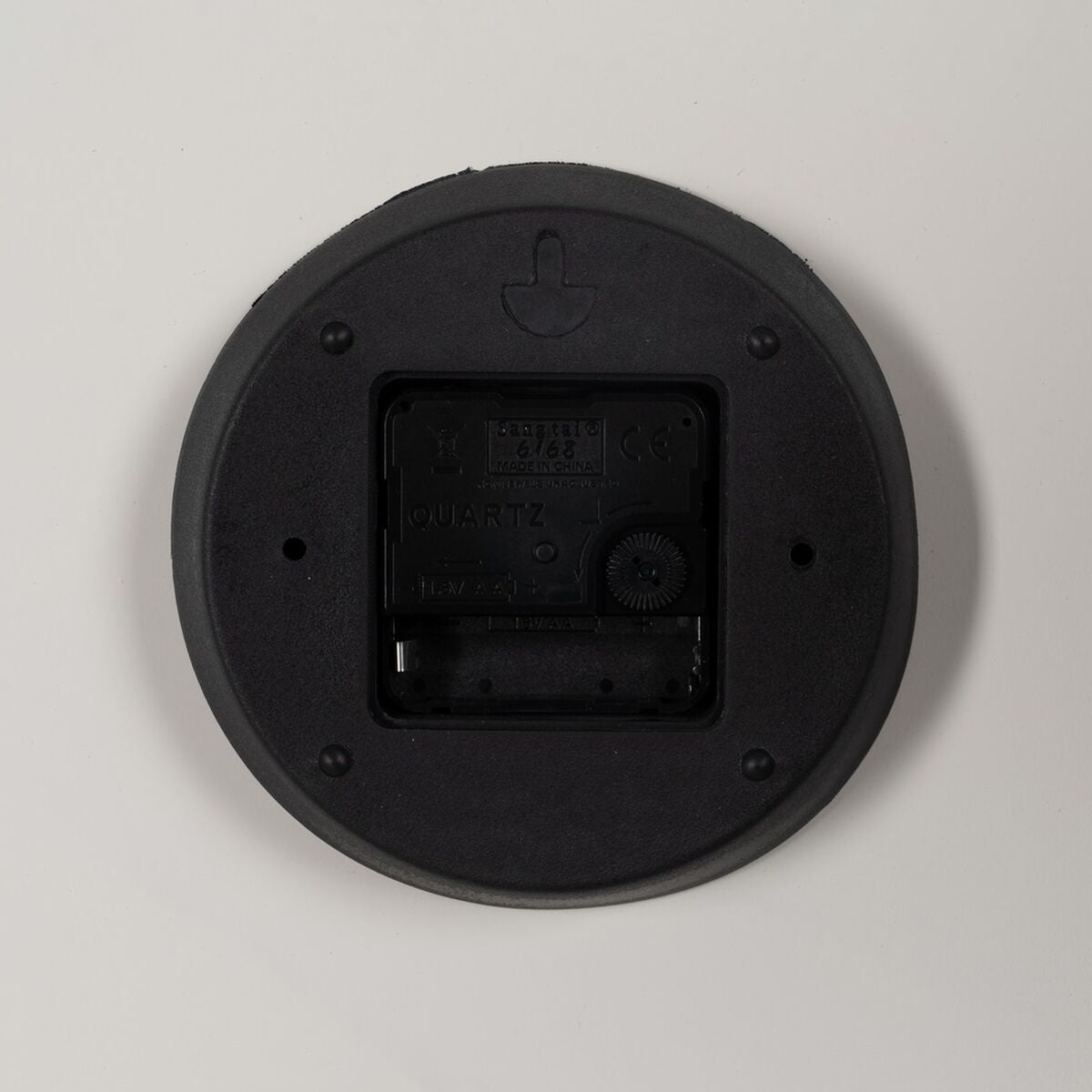 Orologio da Parete Mappamondo Bianco Nero Ferro 70 x 70 x 6,5 cm