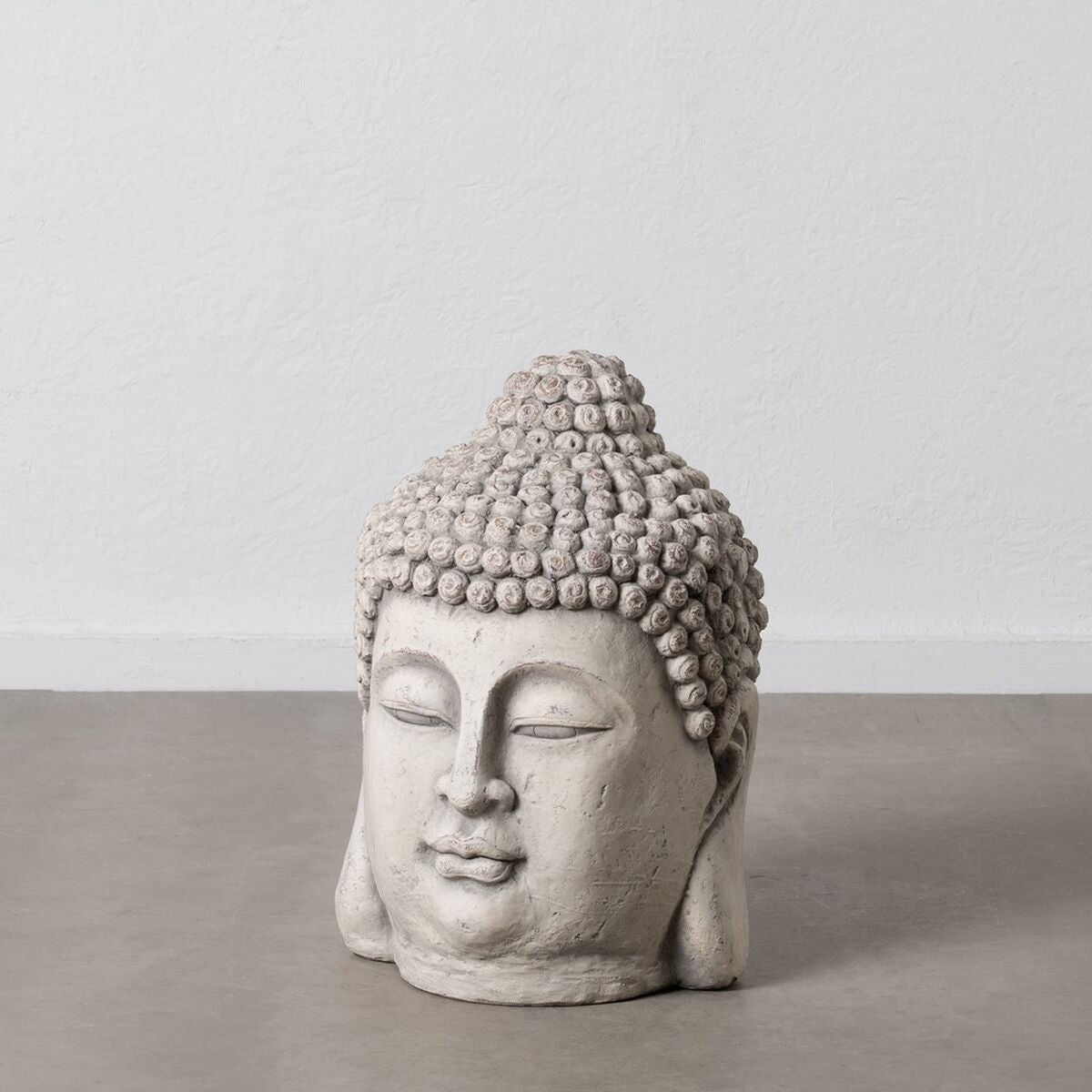 Scultura Buddha Grigio Etnico 45,5 x 45,5 x 64 cm