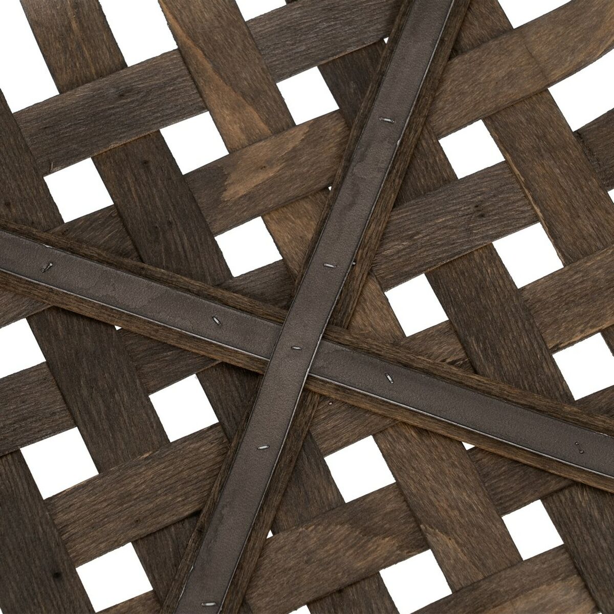Set di Cestini Marrone Legno 51 x 51 x 9 cm (3 Unità)