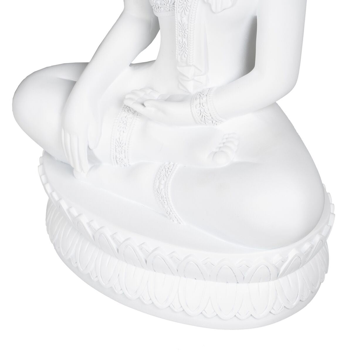 Statua Decorativa Bianco Buddha 19,2 x 12 x 32,5 cm