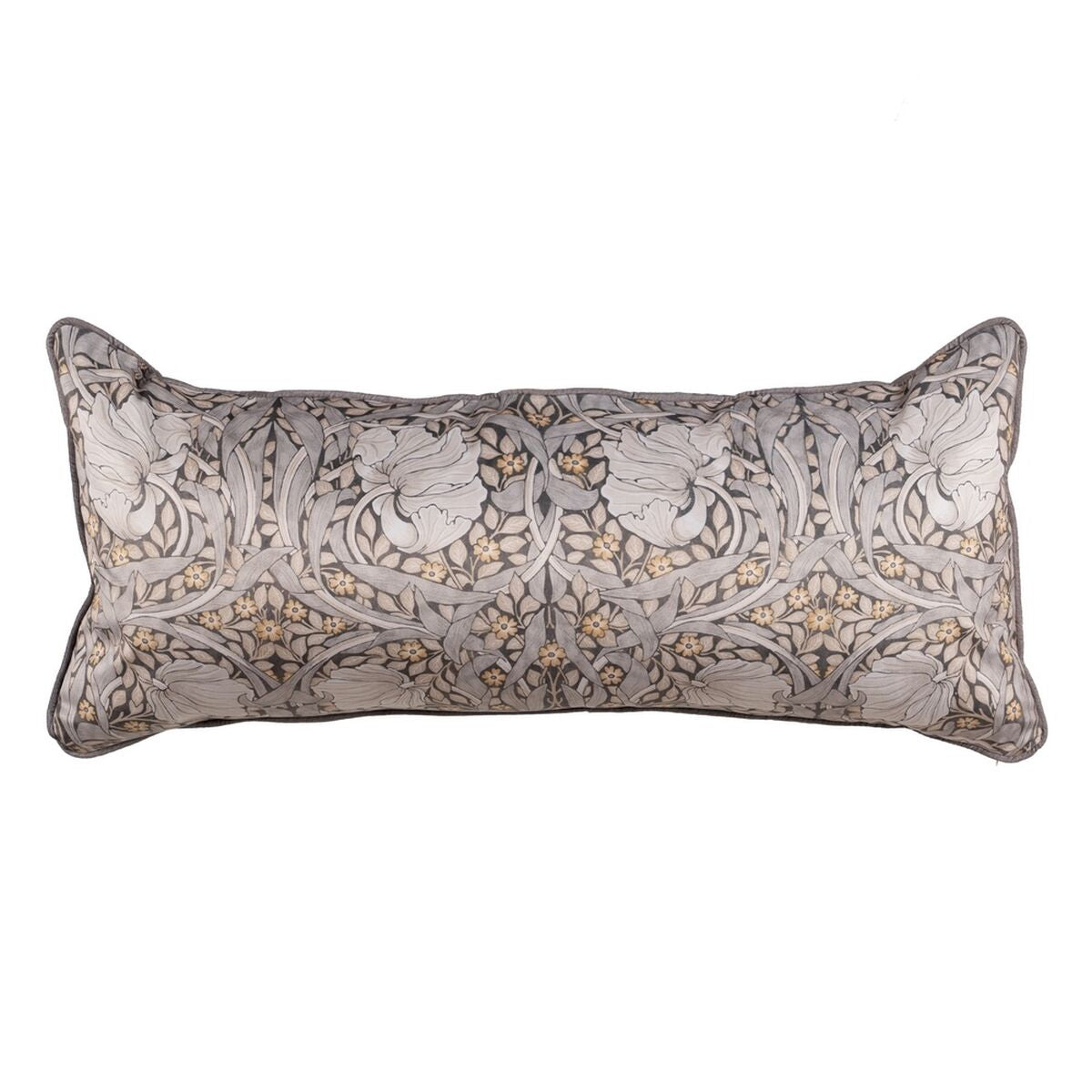Cuscino Marrone Fiori 90 x 40 cm