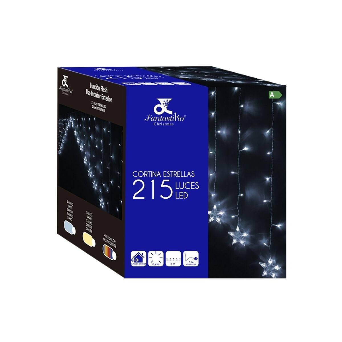 Tenda Luminosa LED Bianco Stelle