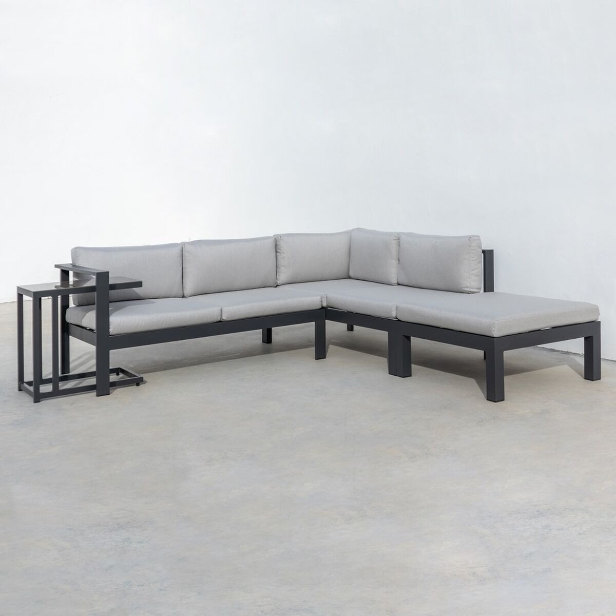 Divano da Giardino Agnes Fessura 224 x 224 x 65,5 cm Alluminio