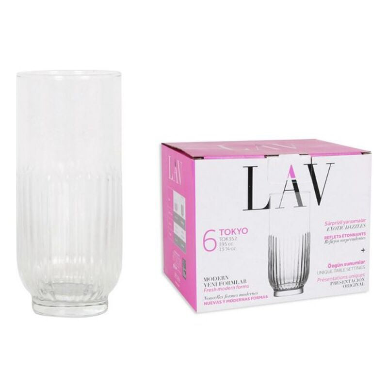 Set di Bicchieri LAV Tokyo (6 pezzi) (395 ml)